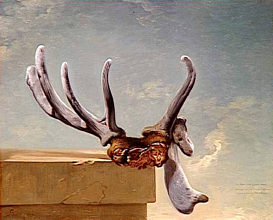 Jean-Jacques Bachelier - Bois de cerf attaqué dans les tailles d'Epernon et pris le 2 juin 1764 © Joconde - RMN - Fontainebleau - Musée national du ch